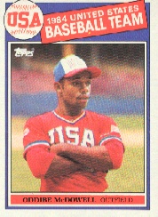 1985 Topps Baseball Cards      400     Oddibe McDowell OLY RC